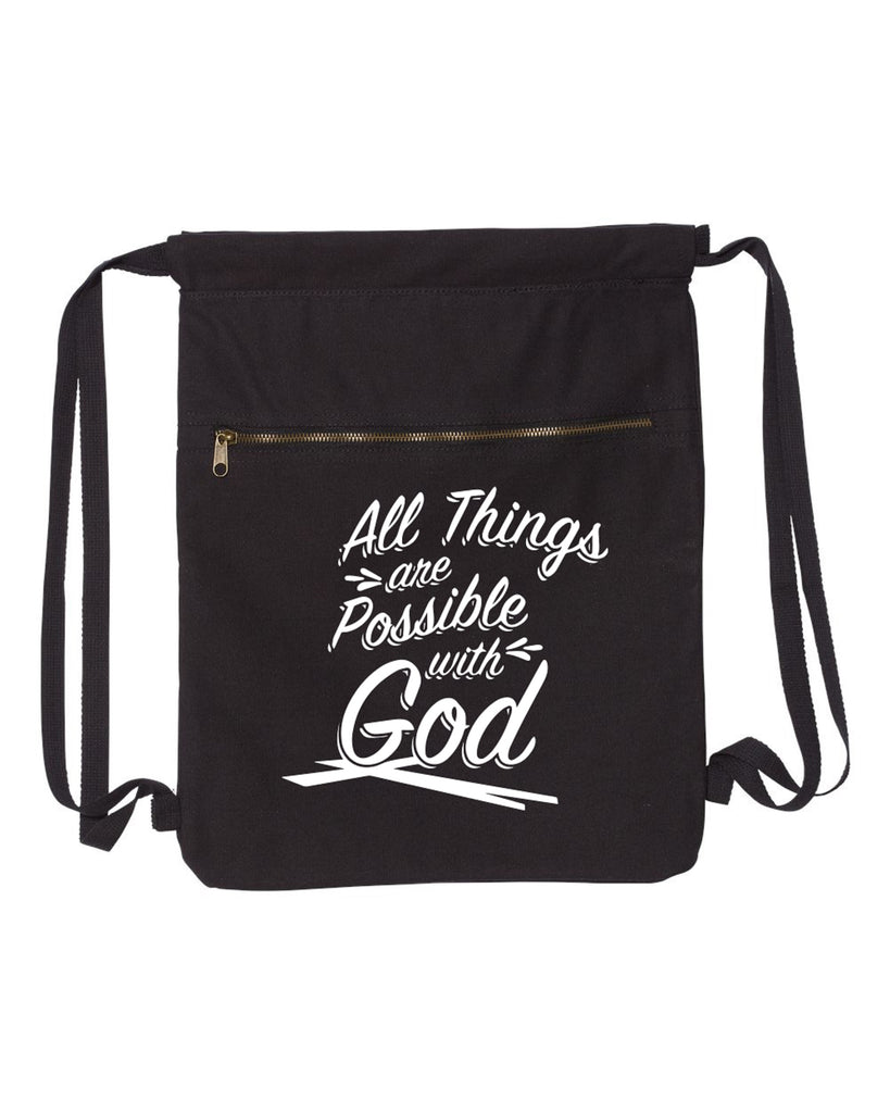 All Things Are Possible With God Canvas Bag (Bags Collection) - Comfort Styles
