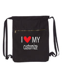 I Heart My-Customizable Canvas Bag (Customize Bags)