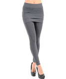 Charcoal fashion wrinkle seamless skirts leggings