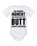 Baby suit-That Awkward Moment When Your Mom Sniffs Your Butt-Infant Cute Short-sleeved