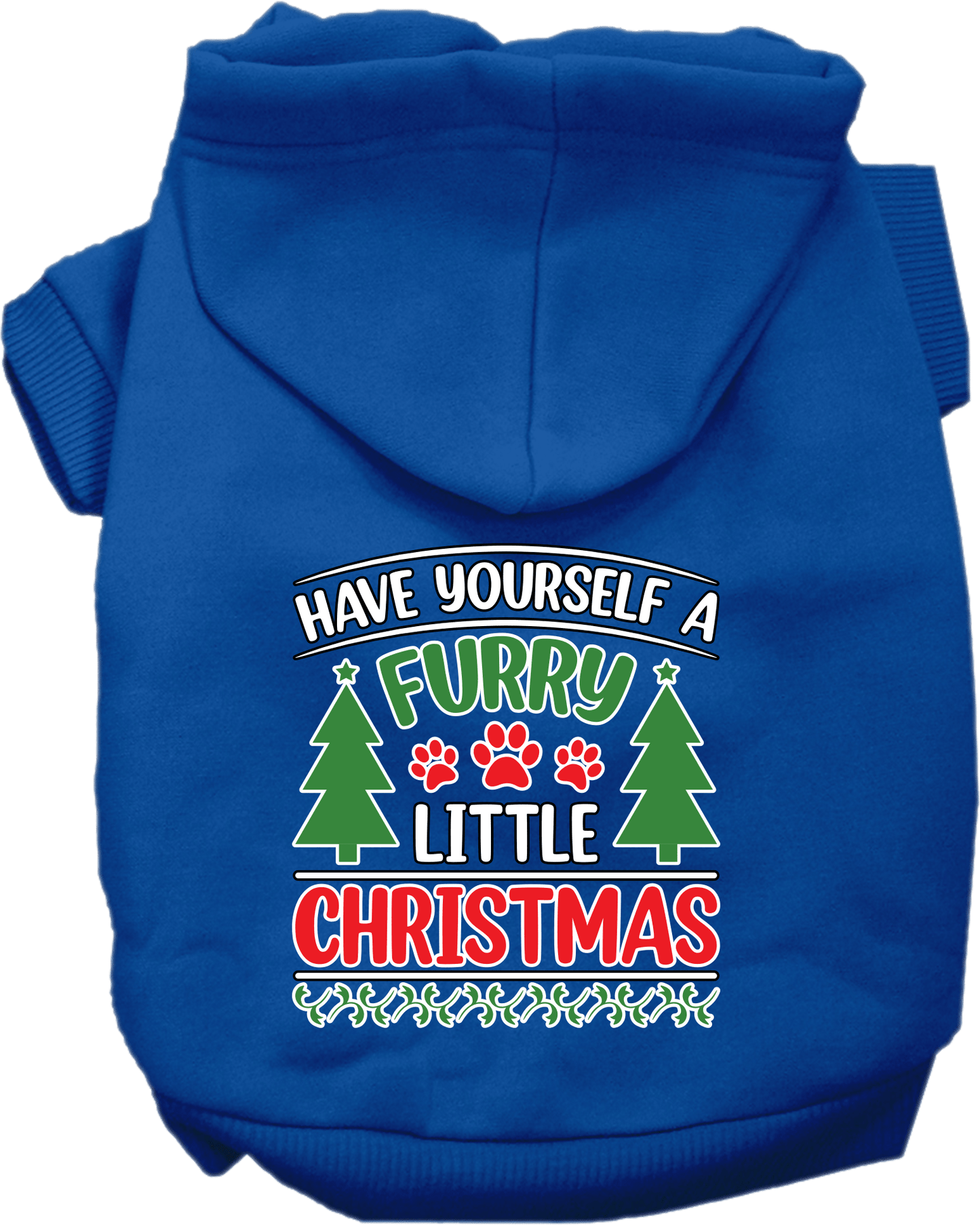 Furry Little Christmas Dog Hoodies