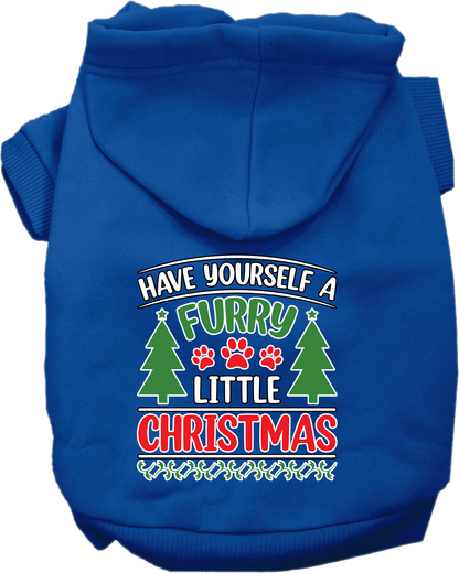 Furry Little Christmas Dog Hoodies