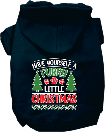 Furry Little Christmas Dog Hoodies