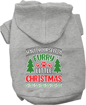 Furry Little Christmas Dog Hoodies