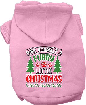 Furry Little Christmas Dog Hoodies