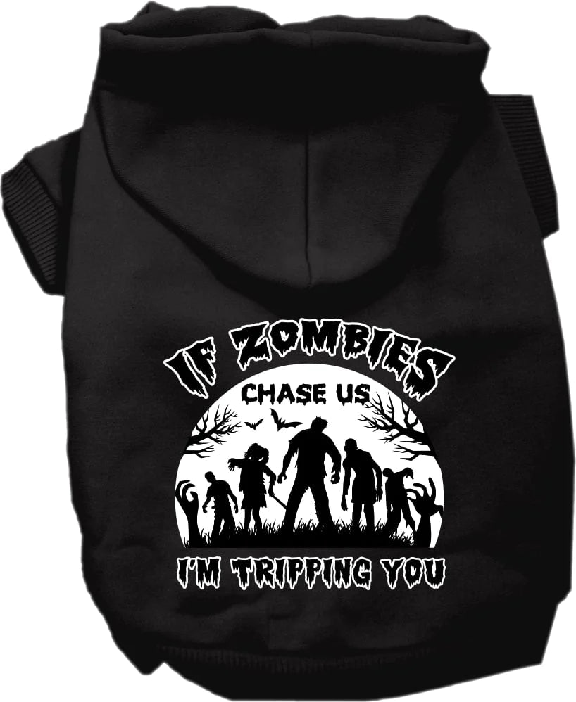 If Zombies Chase Us Dog Hoodie
