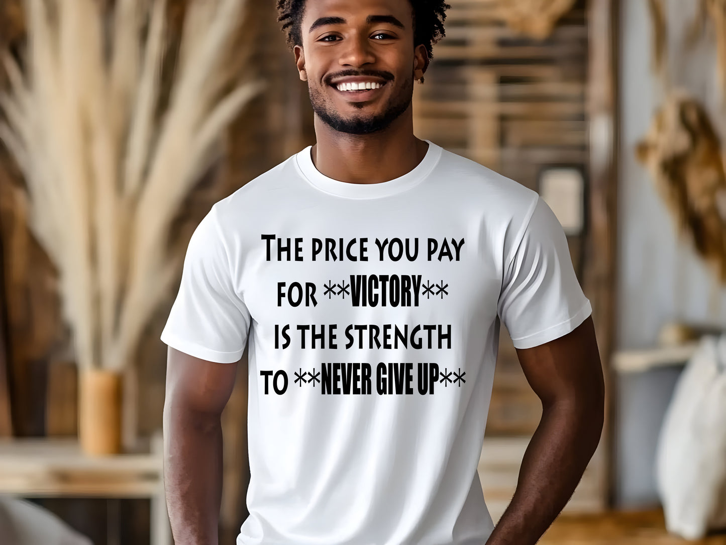 Motivational "Victory" Quote T-Shirt – Unisex Inspirational Tee