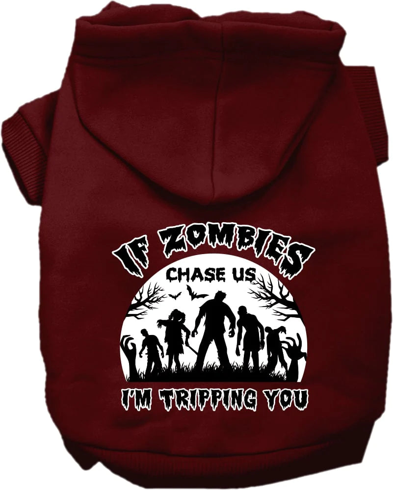 If Zombies Chase Us Dog Hoodie