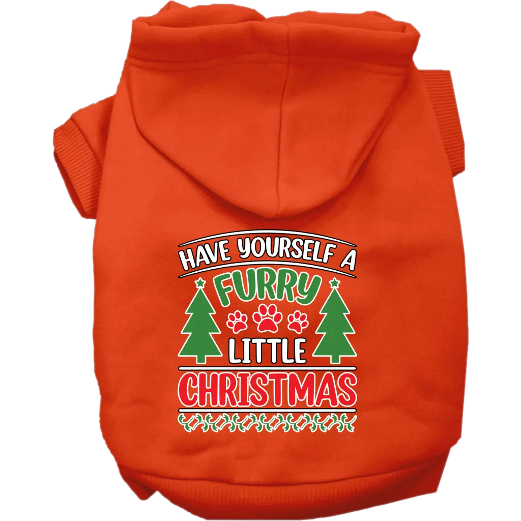 Furry Little Christmas Dog Hoodies
