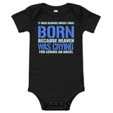 Baby short sleeve one piece - It Was Raining When I was Born - Baby Announcement - Gender Reveal - bodysuit