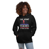 Army-Unisex Army-The Army Teaches Boys Hoodie-Army T-Shirts-Army Hoodie-July 4Th Hoodie-4th Of July Hoodies