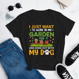 Gardener T Shirt, I Just Want to Work in My Garden Plant, Lover Shirt, Farmer T Shirt, Botanical Shirt, Gardening Shirt