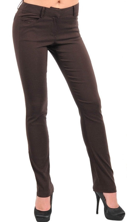 Sweet Color Women's Brown Pants - Comfort Styles