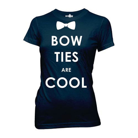 Doctor Who Bow Ties Are Cool Blue Juniors T-Shirt - Comfort Styles