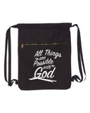 All Things Are Possible With God Canvas Bag (Bags Collection)