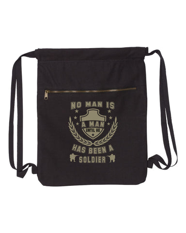 No Man Is A Man Until-Military Strength Canvas Bag (Bags Collection) - Comfort Styles