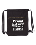 Proud Army Husband-Military Strength Canvas Bag (Bags Collection)