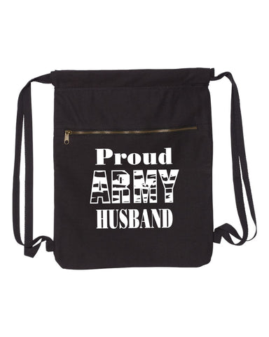 Proud Army Husband-Military Strength Canvas Bag (Bags Collection) - Comfort Styles
