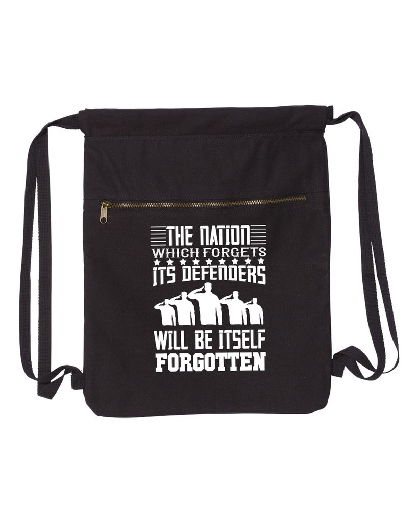 The Nation Which Forgets Military Canvas Bag (Bags Collection) - Comfort Styles
