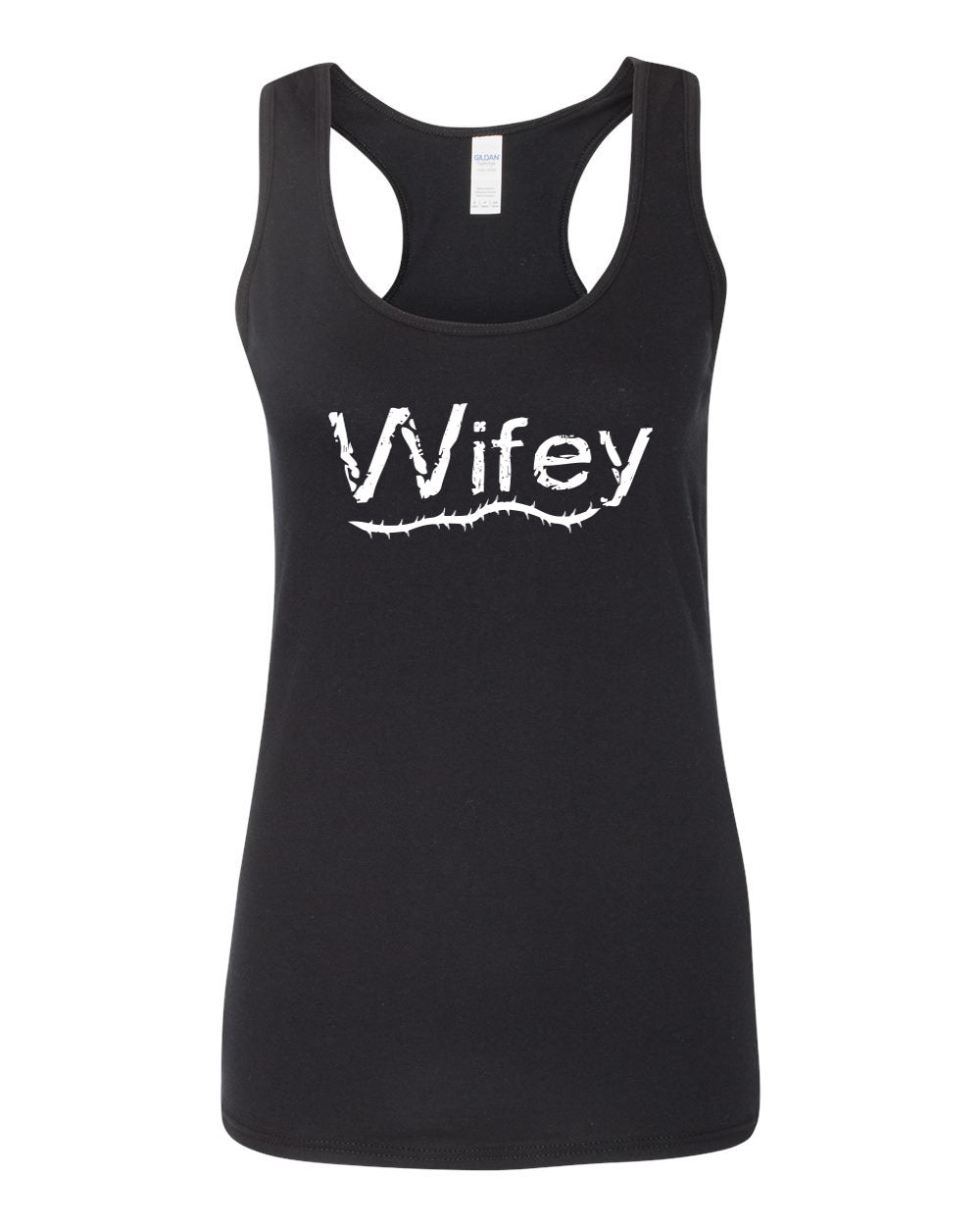 Women's SoftStyle Wifey Racerback Tank Top - Comfort Styles