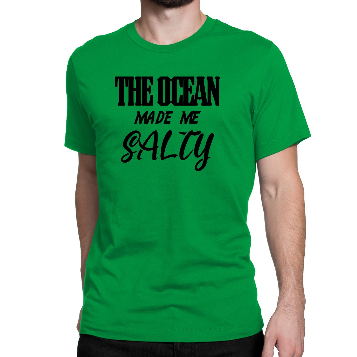 Men's The Ocean Made Me Salty T-Shirts - Comfort Styles