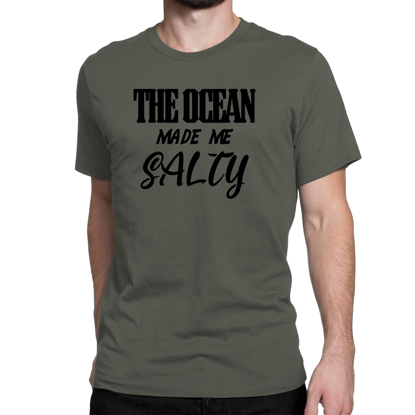 Men's The Ocean Made Me Salty T-Shirts - Comfort Styles