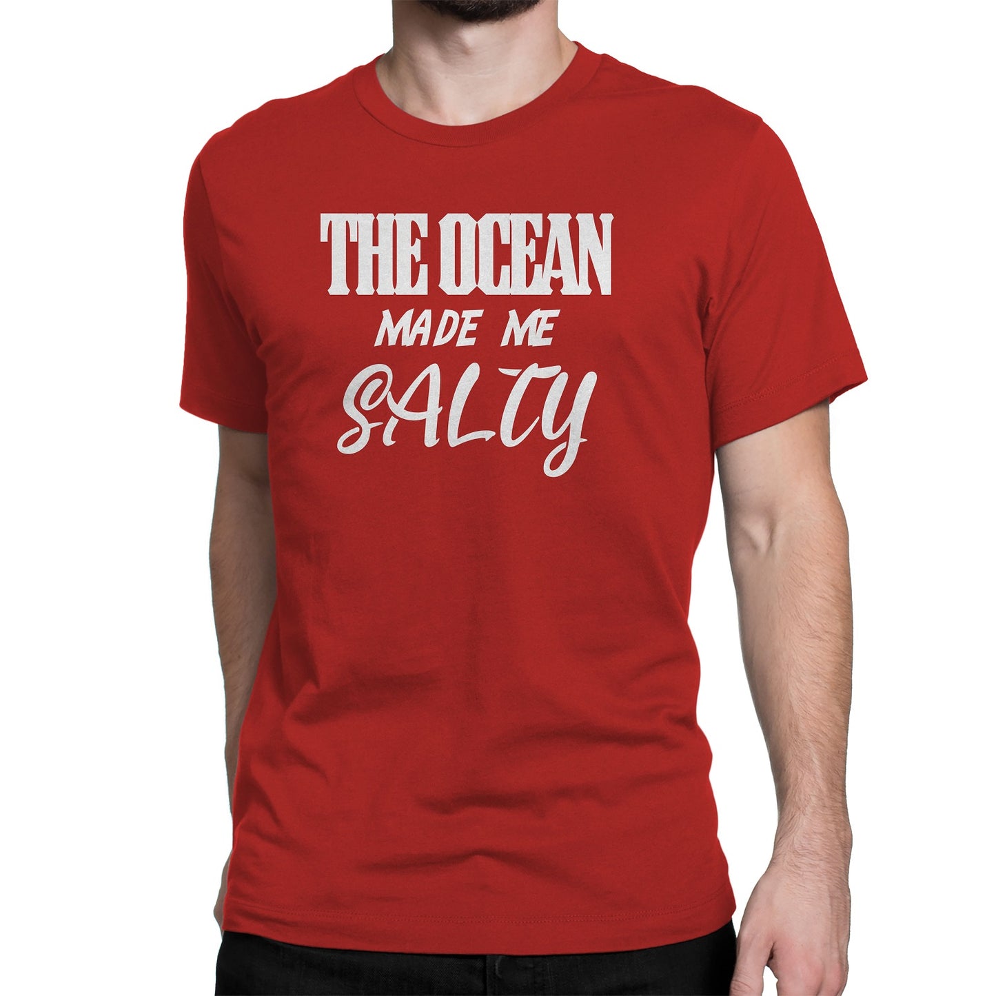 Men's The Ocean Made Me Salty T-Shirts - Comfort Styles