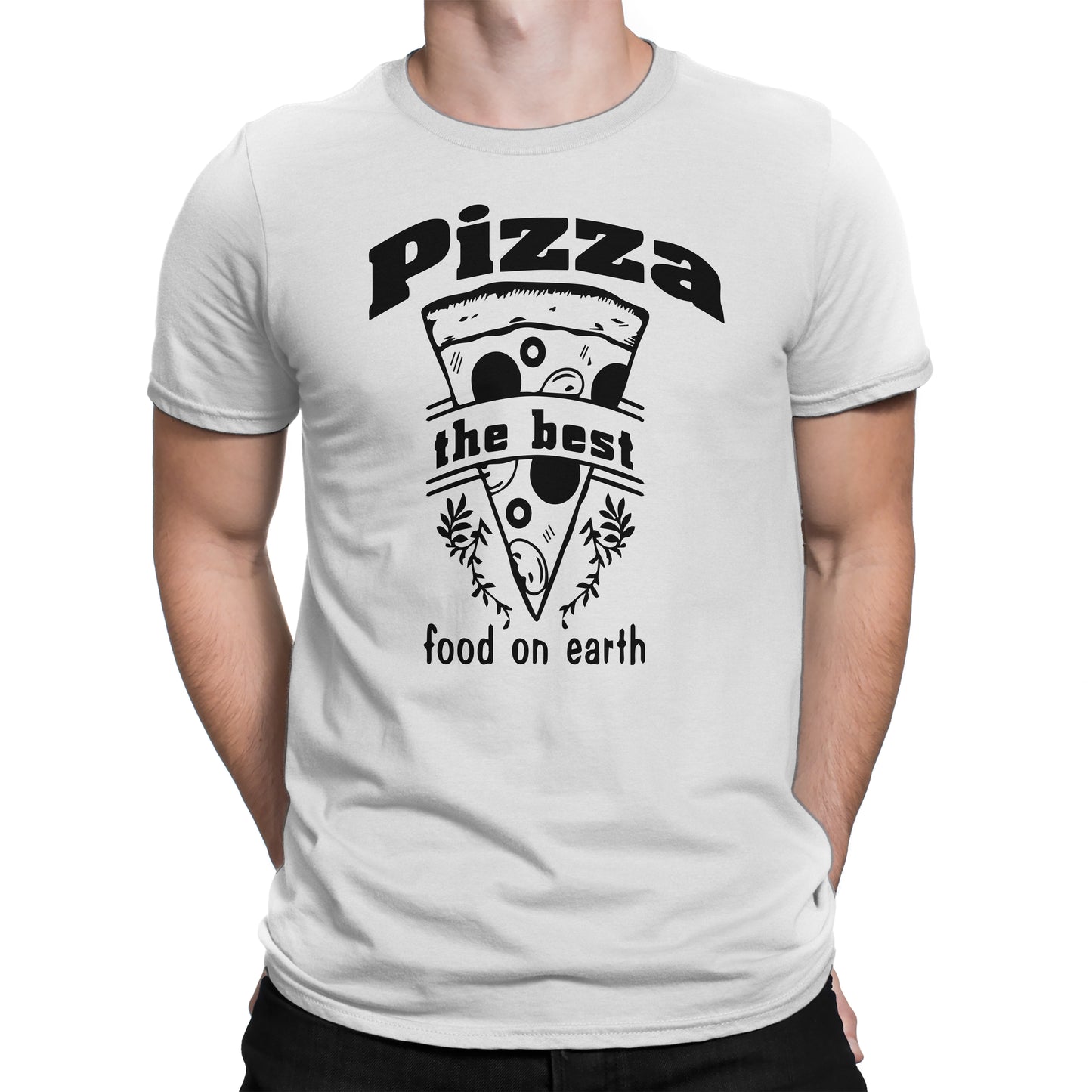 Men's Pizza The Best Food On Earth T-Shirts - Comfort Styles