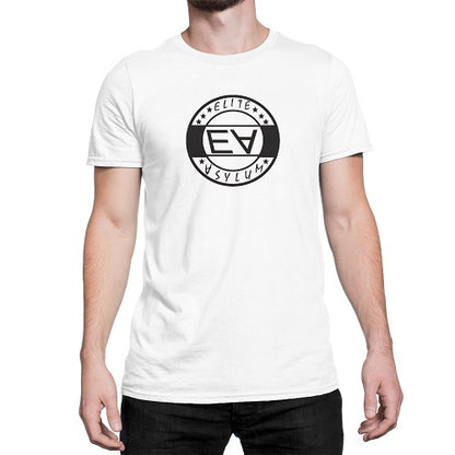 Unisex White Elite Asylum Short Sleeve Jersey Tee - Comfort Styles